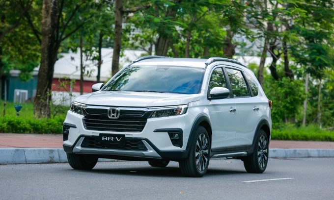 honda brv trắng bạc